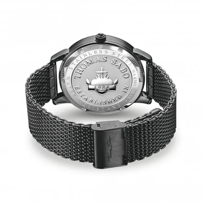 Stainless Steel Dial Black Elements Of Nature Mens Watch WA0389-202-203
