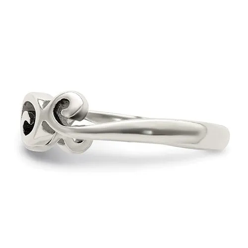 Sterling Silver Antiqued Swirl Toe Ring