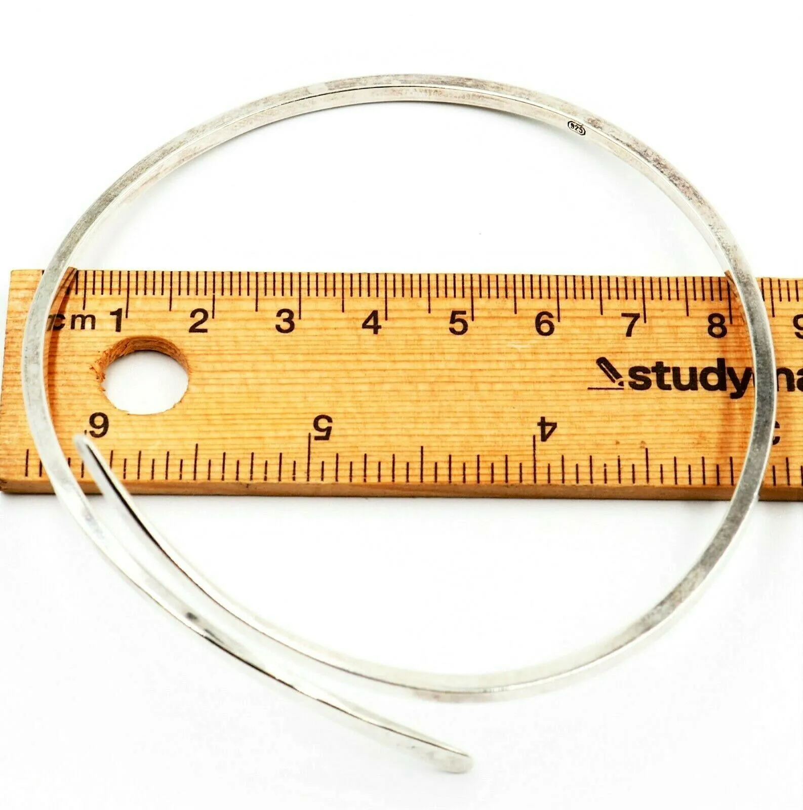 Sterling Silver Bangle/Arm Band - Split Style Bracelet - Fine  Jewellery