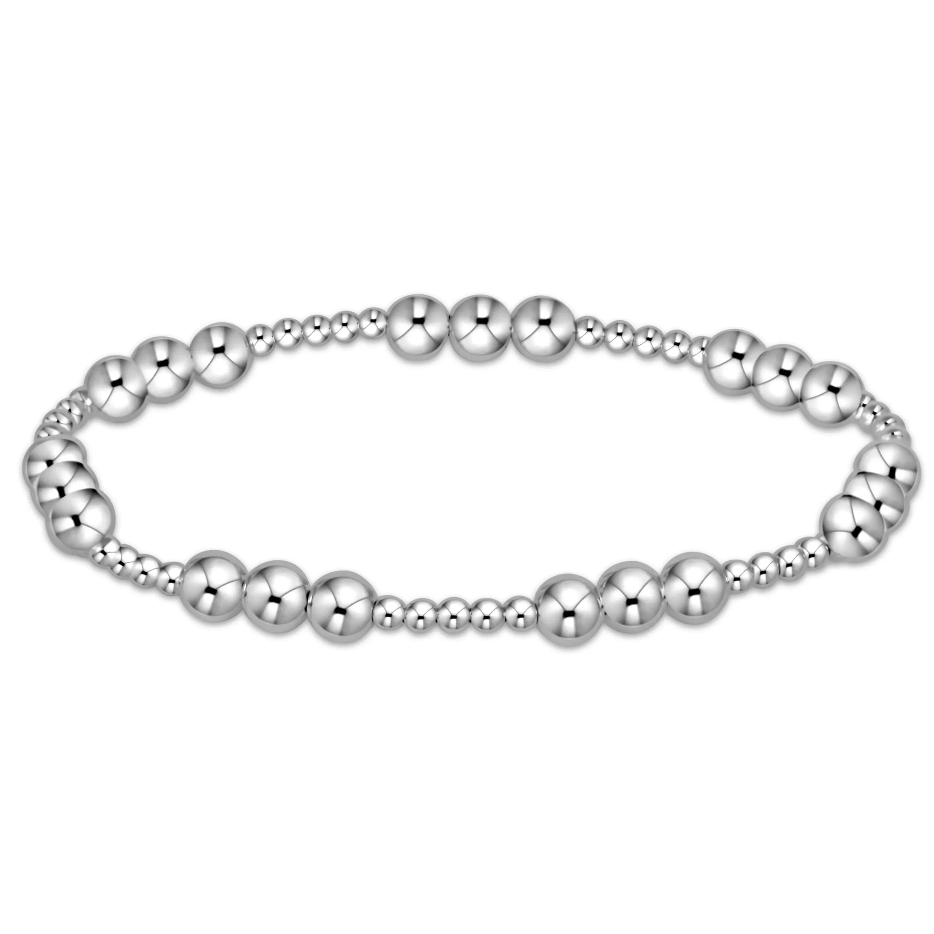 Sterling Silver - Classic Joy Pattern Bead Bracelets
