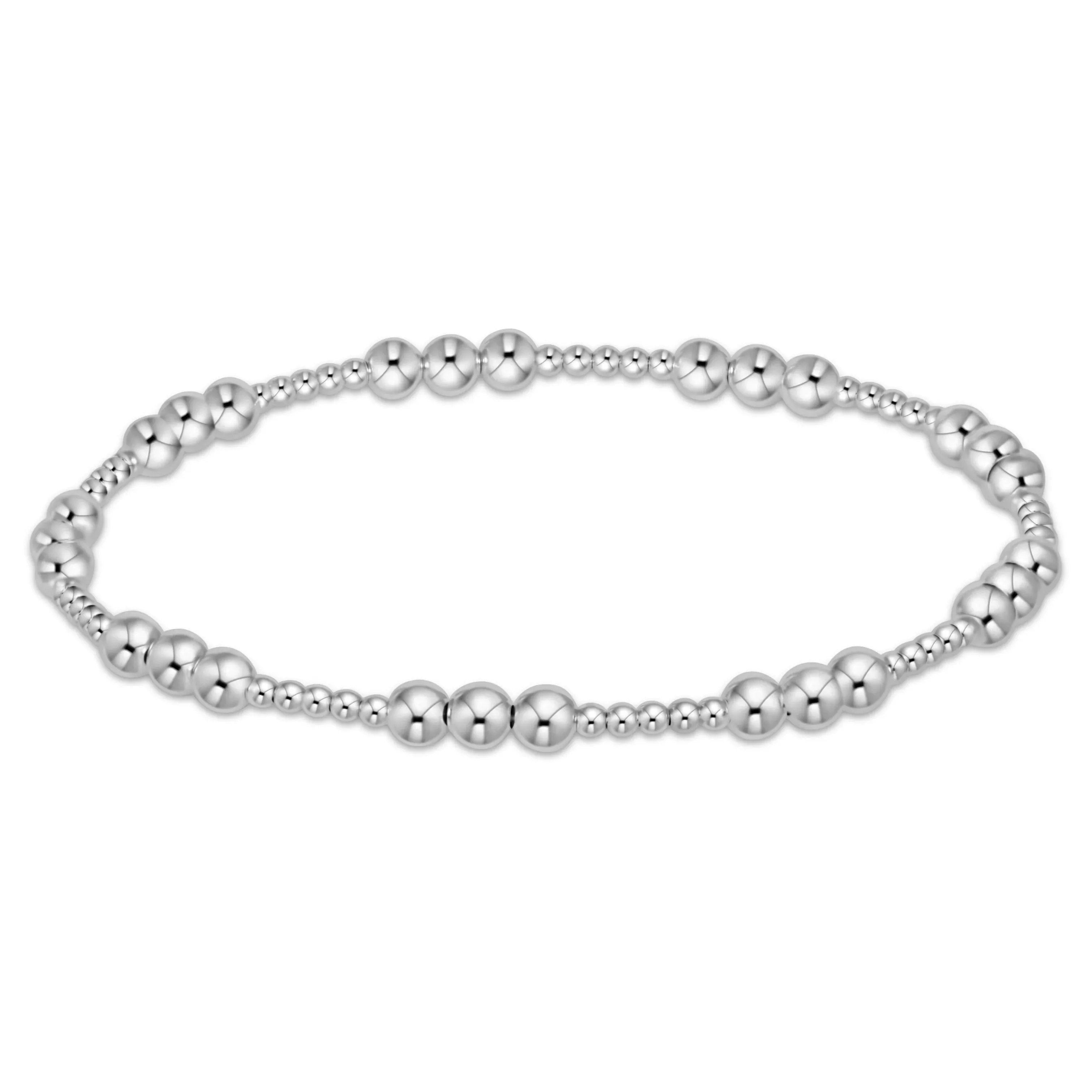 Sterling Silver - Classic Joy Pattern Bead Bracelets