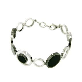 Sterling Silver Onyx Bracelet - 52/08053