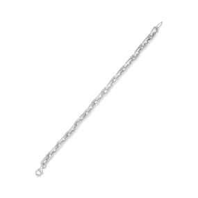 Sterling Silver Textured Link Bracelet