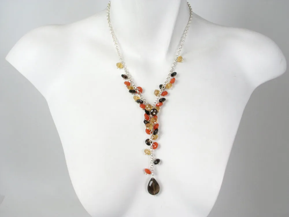 Stone Y Necklace