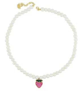 Strawberry Gemstone Necklace