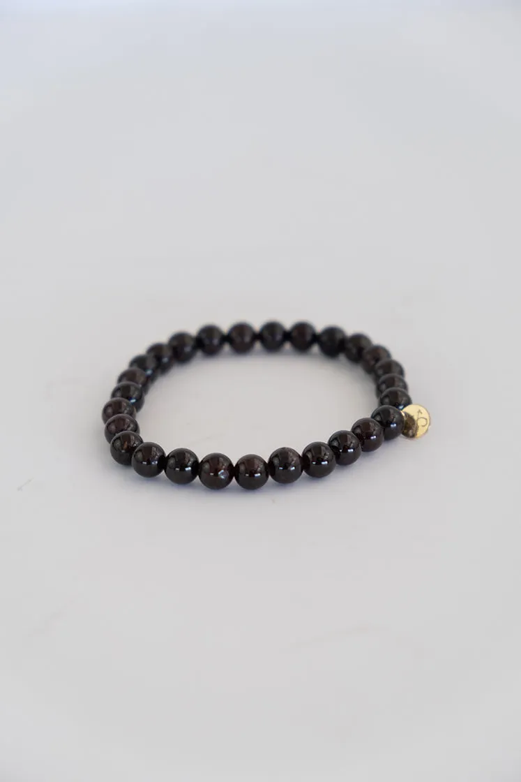 Stretchy Bracelet - Garnet