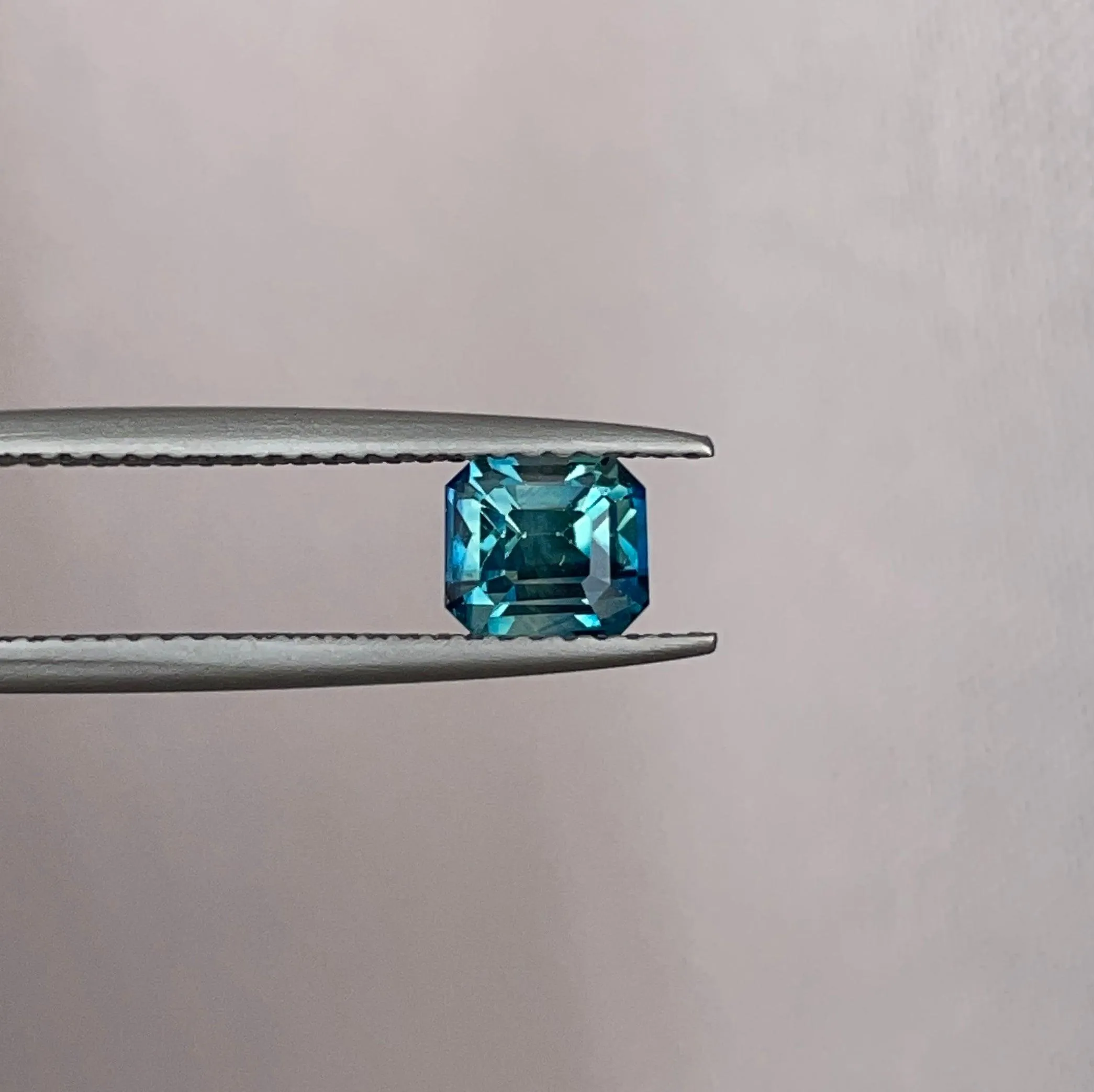 Stunning 1.26 ct Blue Green Bicolored Sapphire Emerald cut for Engagement Ring,  The Appeal Of rich Bluish-Green and Greenish-Blue Sapphires