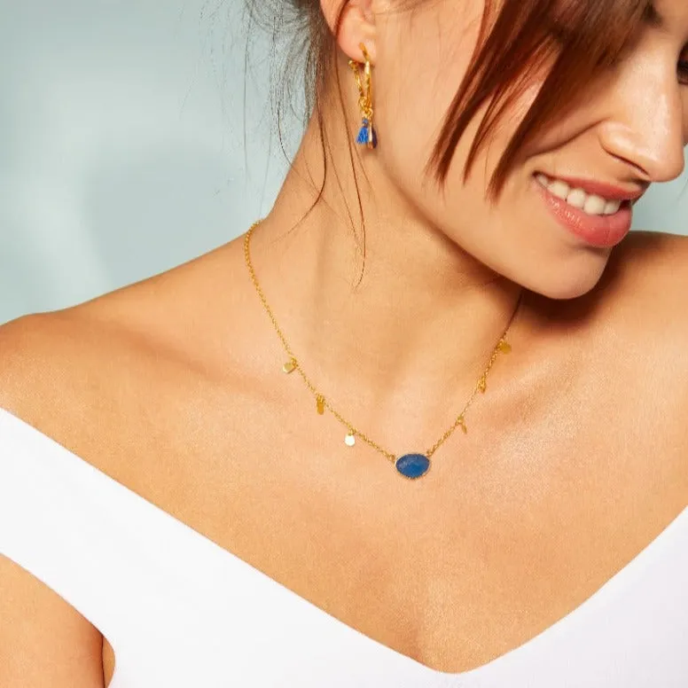 Summer Necklace Blue Jade