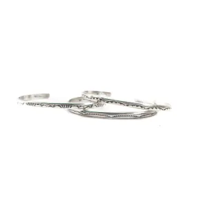 Tahe Stamped Cuff - Half Round