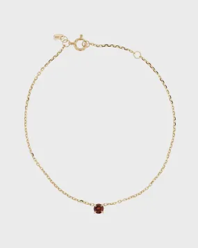The Garnet Birthstone Bracelet