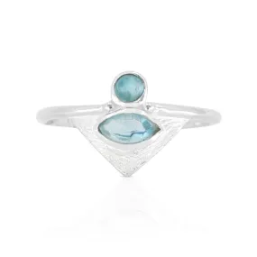 The Nile Apatite Silver Ring