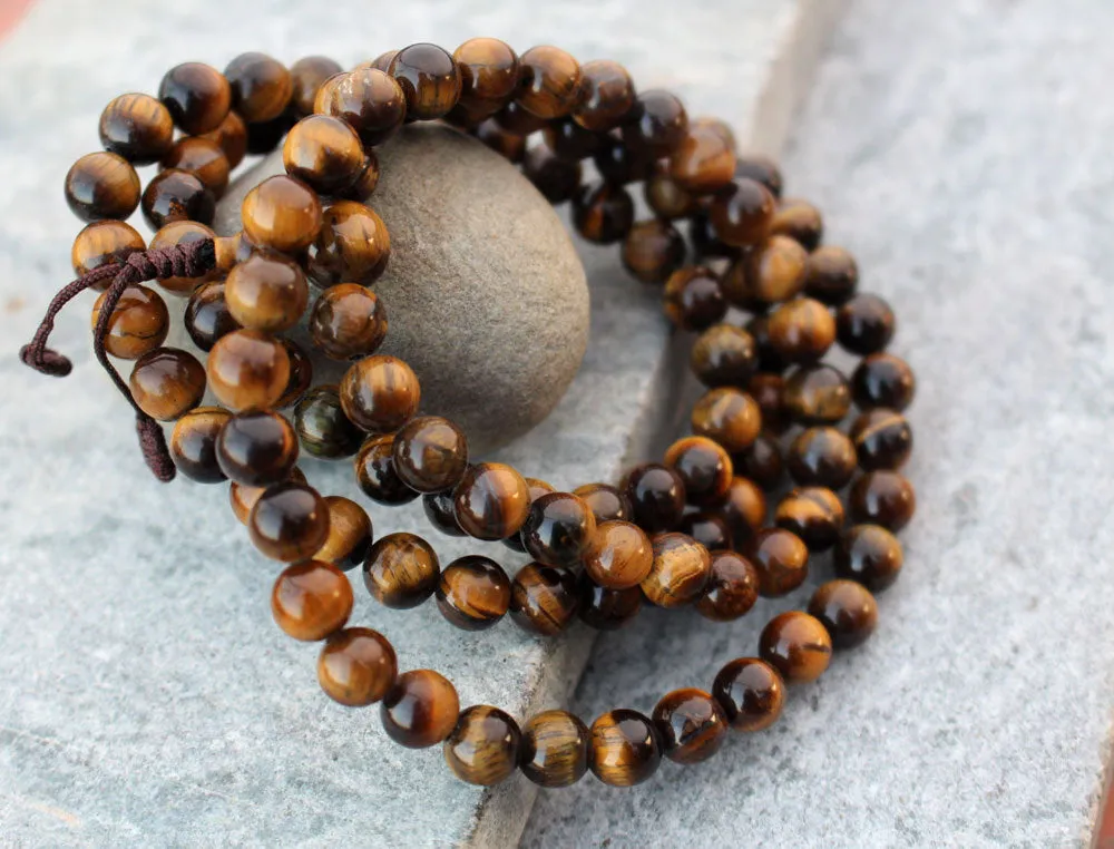 Tiger's Eye Prayer Mala