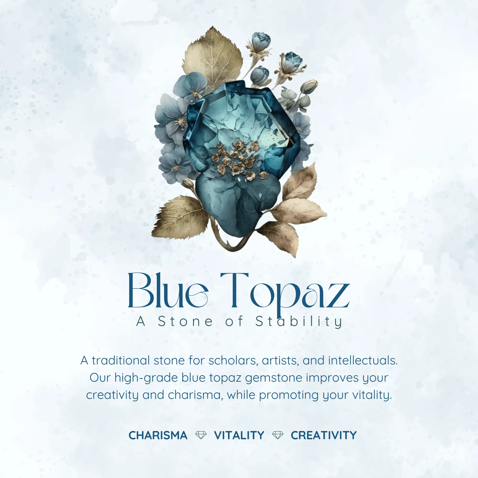Twilight Star Sky Blue Topaz Earrings