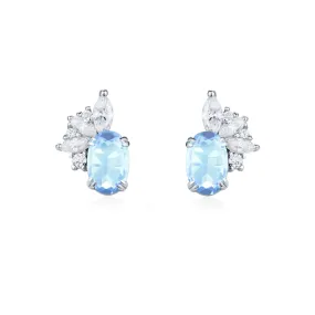 Twilight Star Sky Blue Topaz Earrings