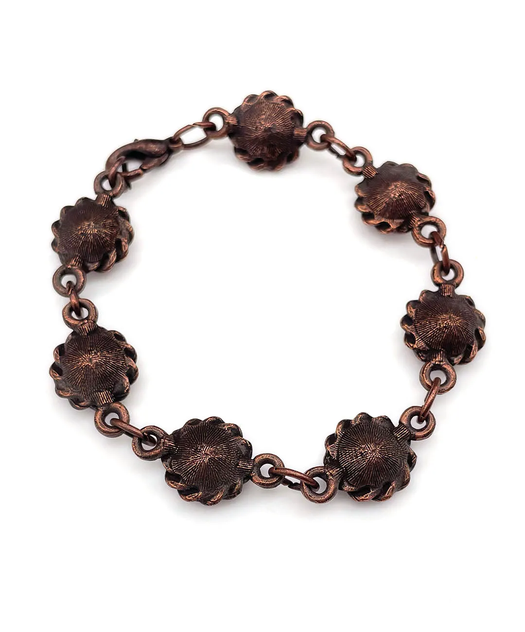【UK買付】ヴィンテージ ガーネットレッド ガラス ブレスレット/Vintage Garnet Red Glass Bracelet