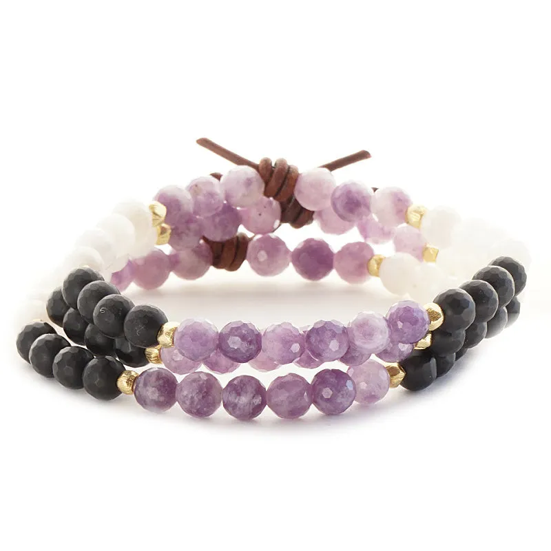 Until We Meet Again Bracelet - Lepidolite | A Bereavement Bracelet