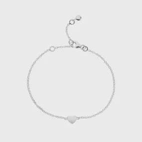 Verona Sterling Silver Full Heart Bracelet