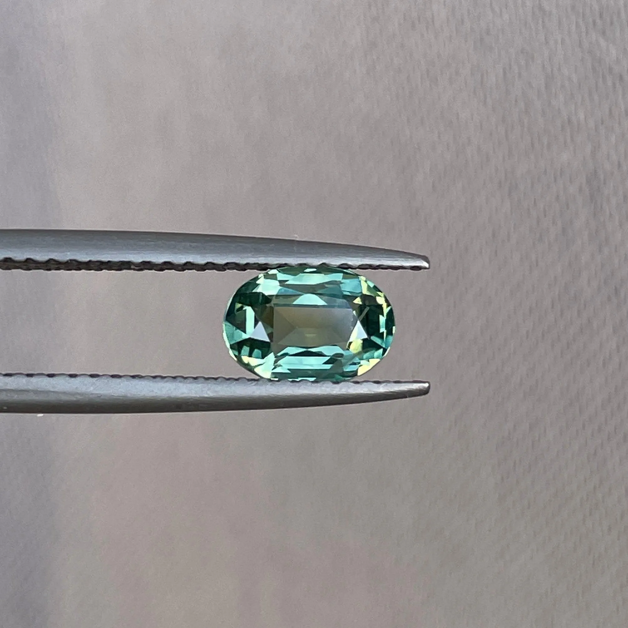 Vivid Green 1.15 ct HEATED Sapphire Oval Cut