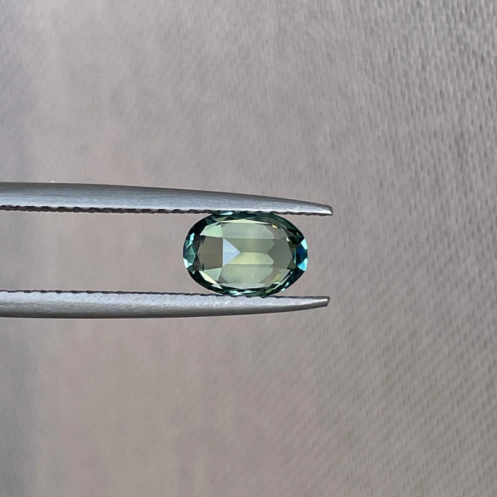 Vivid Green 1.15 ct HEATED Sapphire Oval Cut