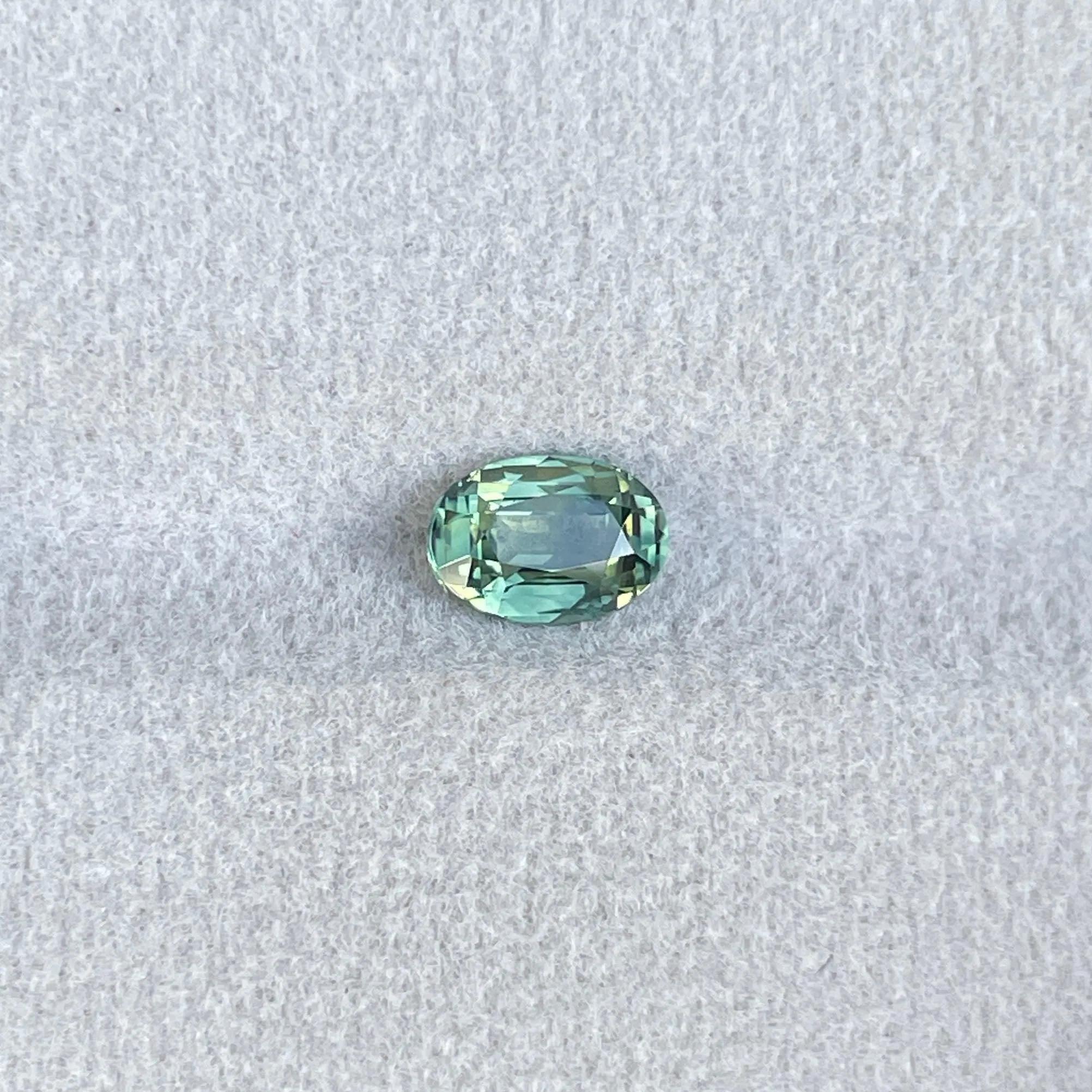 Vivid Green 1.15 ct HEATED Sapphire Oval Cut