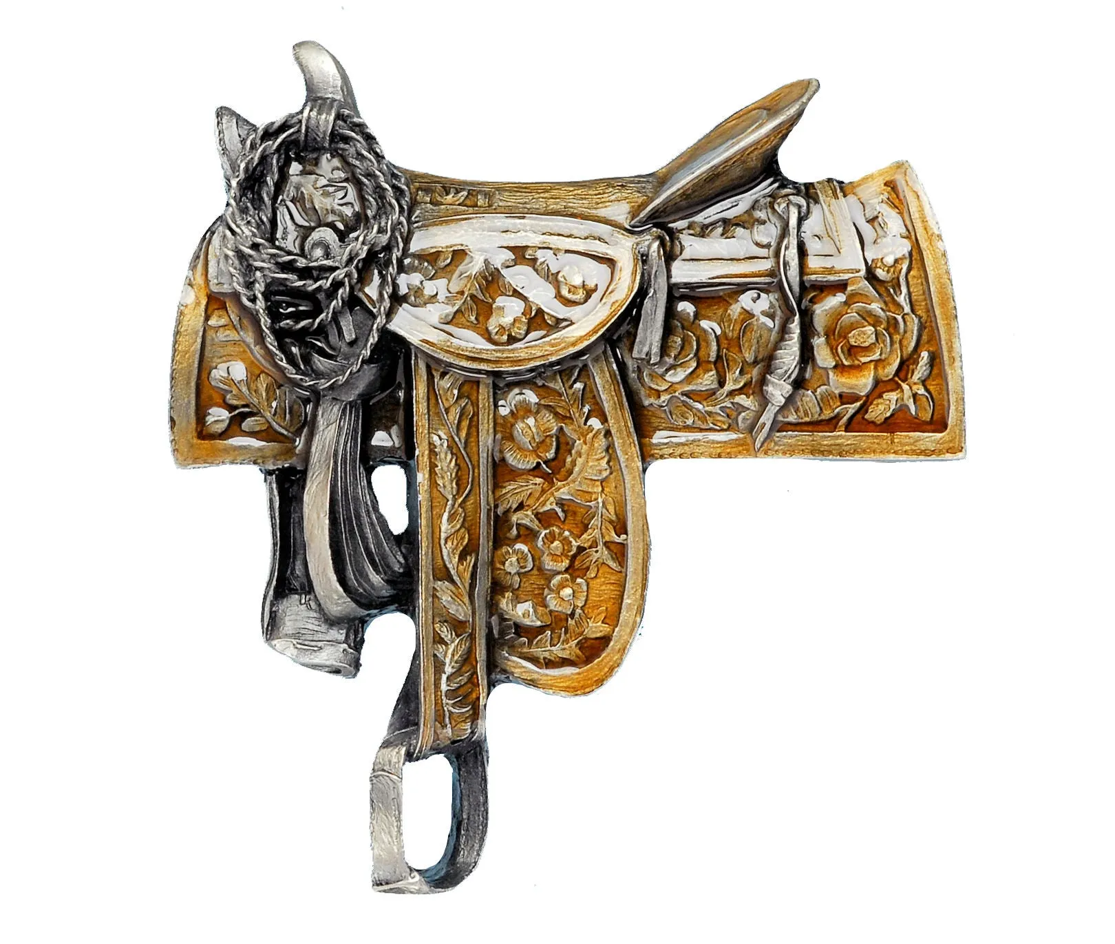 Western Saddle Belt Buckle