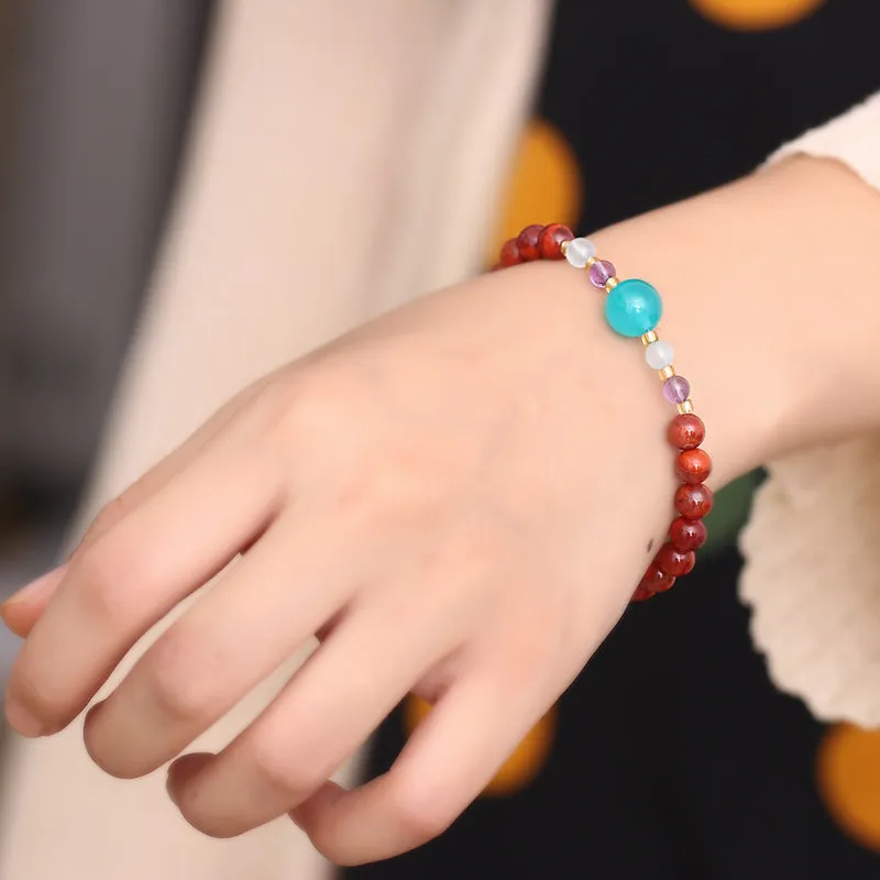 Women's garnet bracelet