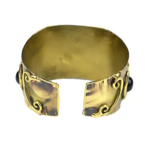 X Squared Onyx Cuff Brass Images