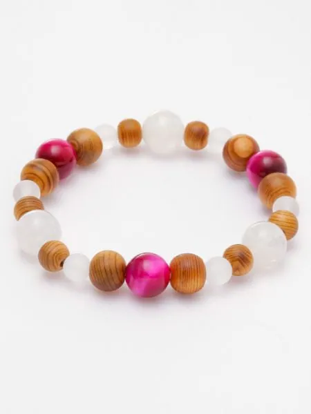 YAKUSUGI x MOONSTONE x ROSE TIGER EYE Bracelet