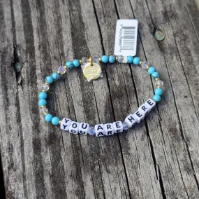 You Are Here Bead Bracelet