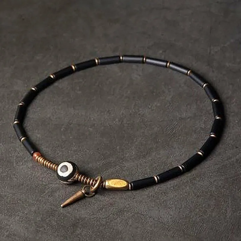Zen Healing Black Onyx & Copper Beaded Bracelet