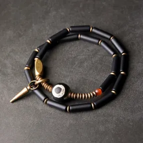 Zen Healing Black Onyx & Copper Beaded Bracelet